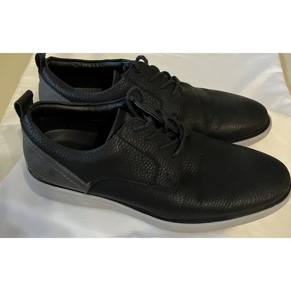 Comfort Shoes G.H. Bass & Co.‎ Vegan Leather 71339924A 2-Tone Black  Men's 8.5